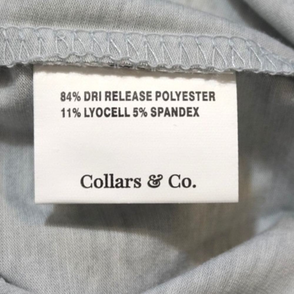 COLLARS & CO Dri Release Performance 1/4 Zip Pullover Mens Medium Gray NWT - Picture 6 of 9